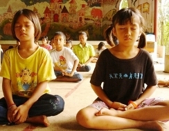 Children Meditating